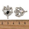 Rack Plating Alloy Rhinestone Pendants PALLOY-F312-24P-3