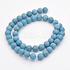 Synthetic Turquoise Round Beads Strands G-G735-13F-10mm-2
