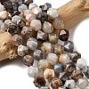 Natural Bamboo Leaf Agate Beads Strands G-Z119-A27-03-1