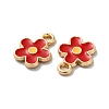 Alloy Enamel Charms ENAM-D043-02G-03-2
