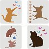 PET Hollow out Drawing Painting Stencils Sets for Kids Teen Boys Girls DIY-WH0172-741-1
