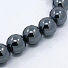 Electroplate Non-magnetic Synthetic Hematite Beads Strands G-M007-01A-1