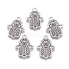Tibetan Style Filigree Alloy Pendants LS-TIBEP-5262-AS-FF-1