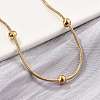 304 Stainless Steel Satellite Chains Bracelets for Women BJEW-D337-01D-G-3