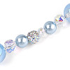 Glass and Acrylic and Imitation Pearl and Rhinestone Beads Strands MAK-T011-06G-3