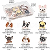 14Pcs 7 Styles Animal Puppy Alloy Enamel Pendants FIND-FS0004-13-4