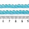 Baking Paint Imitation Jade Glass Round Bead Strands DGLA-Q021-6mm-07-5