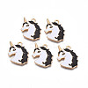 Alloy Enamel Pendants ENAM-S130-20-2