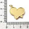 October Breast Cancer Pink Awareness Ribbon Brass Enamel Pendants LS-KK-G525-10G-05-3