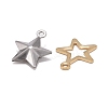Stainless Steel Charms STAS-MSMC001-04-2