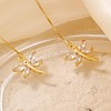 Elegant 3D Dragonfly Ear Thread ZC2846-3