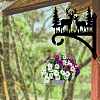 Iron Hanging Plant Hanger Bracket HJEW-WH0095-036-4