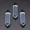 Faceted Bullet Glass Double Terminated Pointed Beads for Wire Wrapped Pendants Making GLAA-K002-30mm-03-1