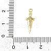 Brass Micro Pave Clear Cubic Zirconia Pendants LS-KK-L238-14G-3