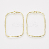 Alloy Open Back Bezel Pendants X-PALLOY-S121-81-1