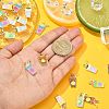 30Pcs 6 Styles Alloy Enamel Pendants ENAM-CJ0003-16-4