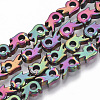 Electroplated Non-magnetic Synthetic Hematite Beads Strands G-S365-026-2