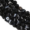 Natural Banded Agate Beads Strands G-P611-C10-01-4