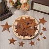 90Pcs 9 Styles Star Rust Iron Big Pendants IFIN-GF0001-12-3