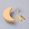Wood Wall Mounted Hook Hangers HJEW-WH0011-46-1