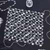 Iron & Clear Acrylic Chest Bikini Body Chains for Sexy Women AJEW-WH0348-730-4