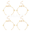 10Pcs Brass Curb Chains Bracelet Making AJEW-UN0001-19-1