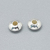 925 Sterling Silver Spacer Beads X-STER-T002-207S-2
