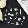 50Pcs 10 Style Tibetan Style Alloy Pendants TIBE-YW0001-70-5