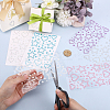 6Pcs 6 Colors Self Adhesive Acrylic Rhinestone Face Gems Stickers AJEW-HY0002-80-3