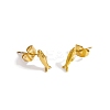 304 Stainless Steel Stud Earrings EJEW-C162-02D-G-1