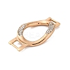Alloy Crystal Rhinestone Teardrop Connector Links Charms FIND-M042-01G-NR-2