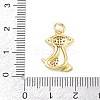 Brass Micro Pave Clear Cubic Zirconia Pendants KK-F938-25G-G-3