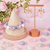 60Pcs 6 Colors Luminous Acrylic Beads SACR-SC0001-36-4