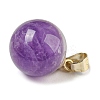 Natural Amethyst Sphere Pendants LS-G-D094-06B-2
