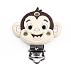 Food Grade Eco-Friendly Silicone Baby Pacifier Holder Clips SIL-T056-06-1