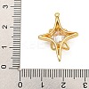 Rack Plating Brass Micro Pave Cubic Zirconia Pendants KK-U035-07G-02-3