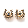 Alloy Rhinestone European Beads FIND-Q115-06G-1