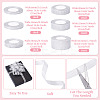 6 Styles 6 Rolls Polyester Ribbons SRIB-TA0001-27-5