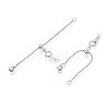 925 Sterling Silver Ball Chain Extenders STER-T008-59S-1