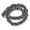 Spray Painted Opaque Glass Enamel Beads GLAA-G128-01-3