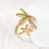 5Pcs 304 Stainless Steel Open Cuff Rings for Women RJEW-K313-10G-2