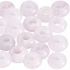 20Pcs Natural Rose Quartz European Beads G-SP0001-01B-04-1