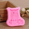 Cute Owl Design DIY Food Grade Silicone Molds LS-AJEW-L054-24-5