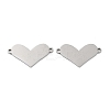 Non-Tarnish 201 Stainless Steel Connector Charms STAS-A090-18P-1
