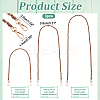 3Pcs 3 Style PU Leather Bag Handles PURS-WR0001-27B-2