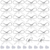 20Pcs Brass Stud Earring Findings KK-SC0008-01S-1