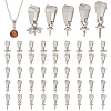 50Pcs 5 Style 201 Stainless Steel Screw Cup Pearl Peg Bails Pin Pendants DIY-AB00038-1