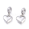 Tarnish Resistant 304 Stainless Steel European Dangle Charms STAS-M274-113P-1