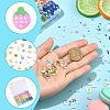 144G 12 Colors Handmade Polymer Clay Cabochons and Plastic Beads for DIY Jewelry Making Findings CLAY-FS0001-47-3