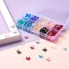 300Pcs Transparent Spray Painted Glass Charms GLAA-LS0001-02-5